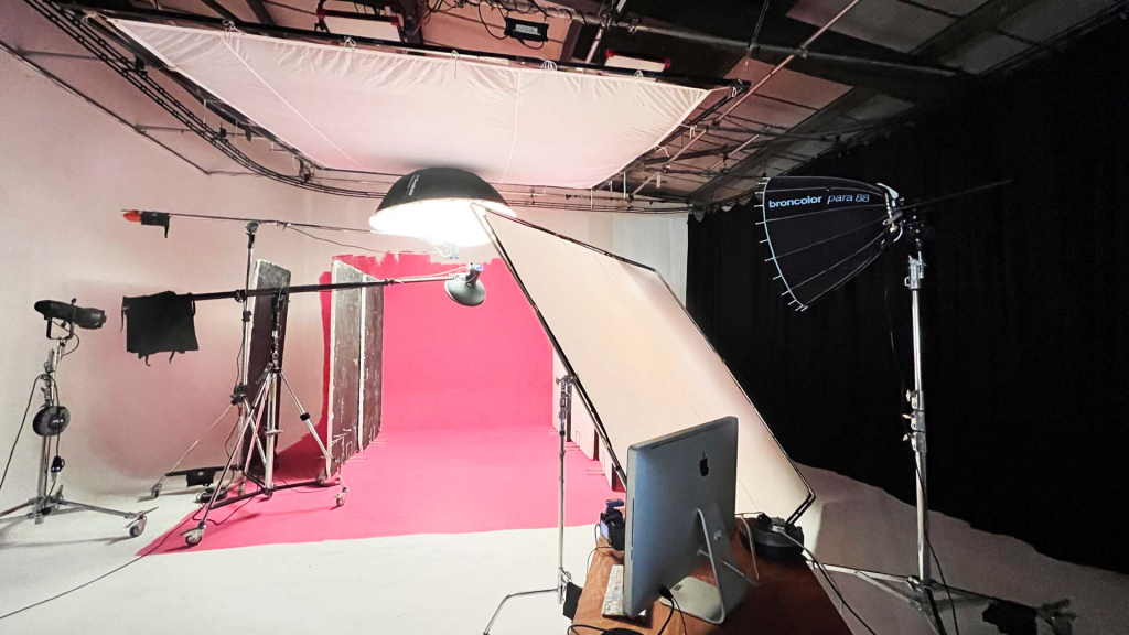 Infinity Cove Studio Painted with Pink Colour - Cineview Studios