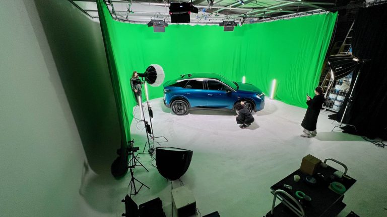 Green Screen Shoot for Peugeot Car at Cineview Studios