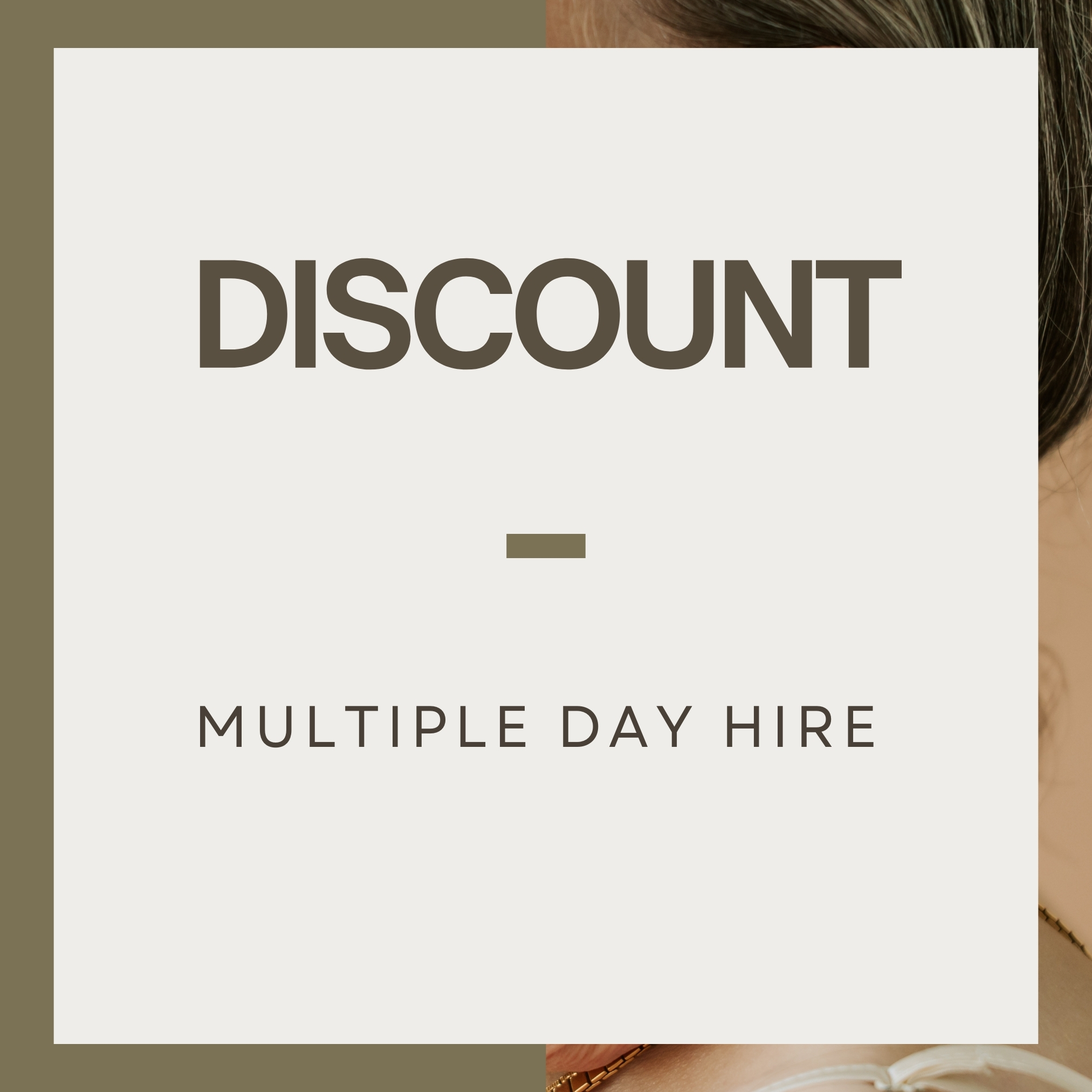 Multiple Day Hire Discount